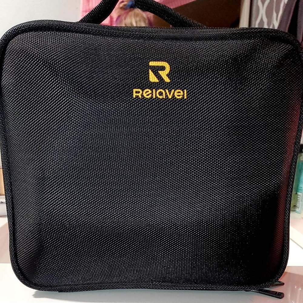 Relavel Travel Makeup Train Case Makeup Cosmetic Case Organizer